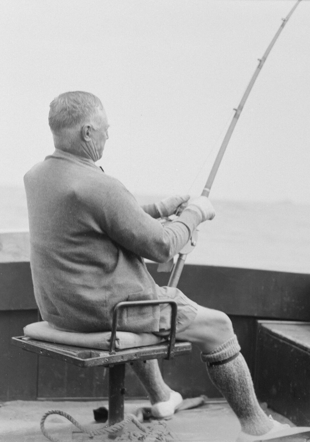 Elderly Danish fisherman portrait